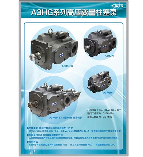 High pressure variable piston pump